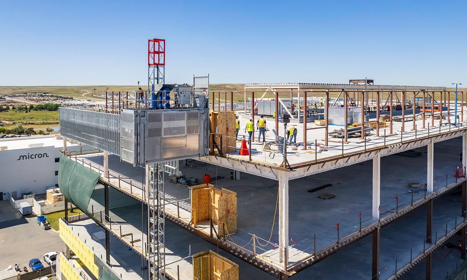 Idaho fabrication facility construction site